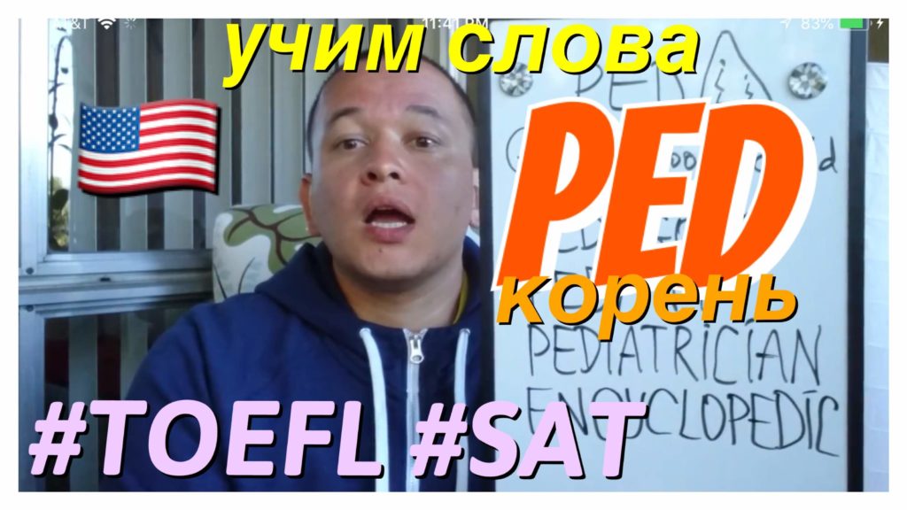 Слова с корнем PED