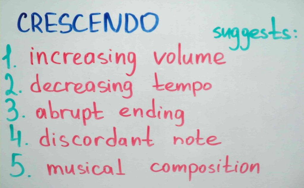 Упражнение №1. Crescendo